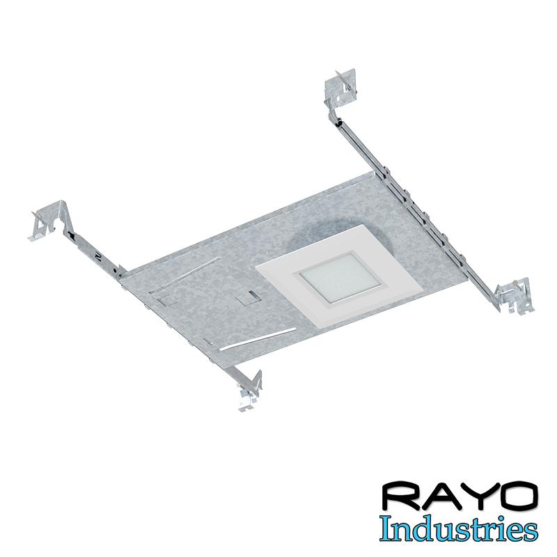 NEW CONSTRUCTION SQUARE ULTRA THIN RECESSED LED PANEL LIGHT