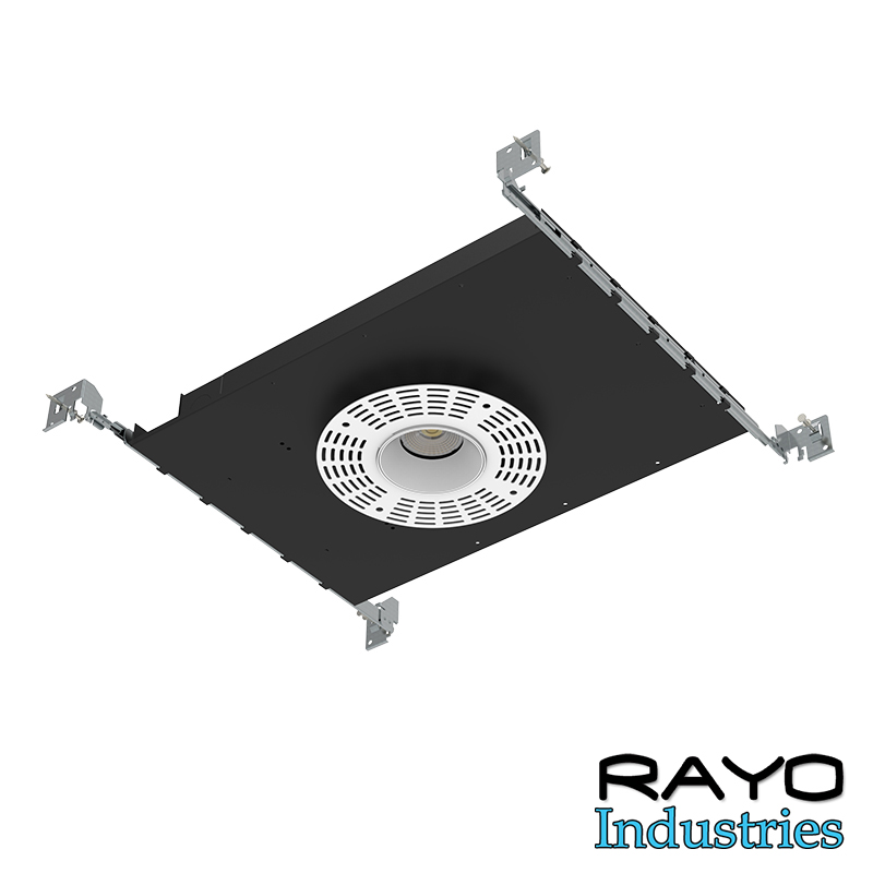 NEW CONSTRUCTION ROUND TRIMLESS LED SHALLOW DOWNLIGHT