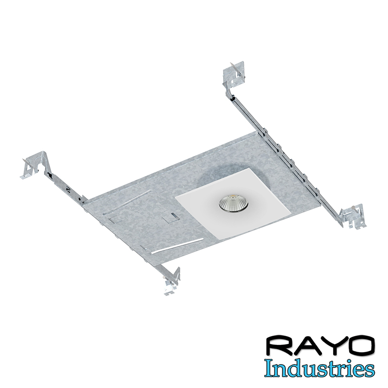 4″ NEW CONSTRUCTION SQUARE RECESSED LED RETROFIT TRIM