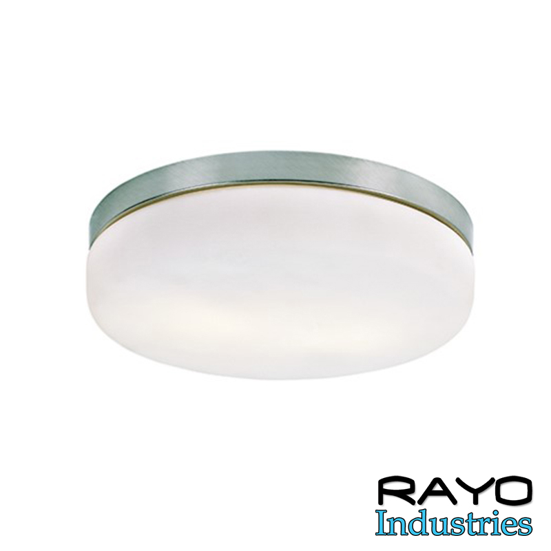 DECORATIVE FLUORESCENT FLUSH MOUNT FIXTURE